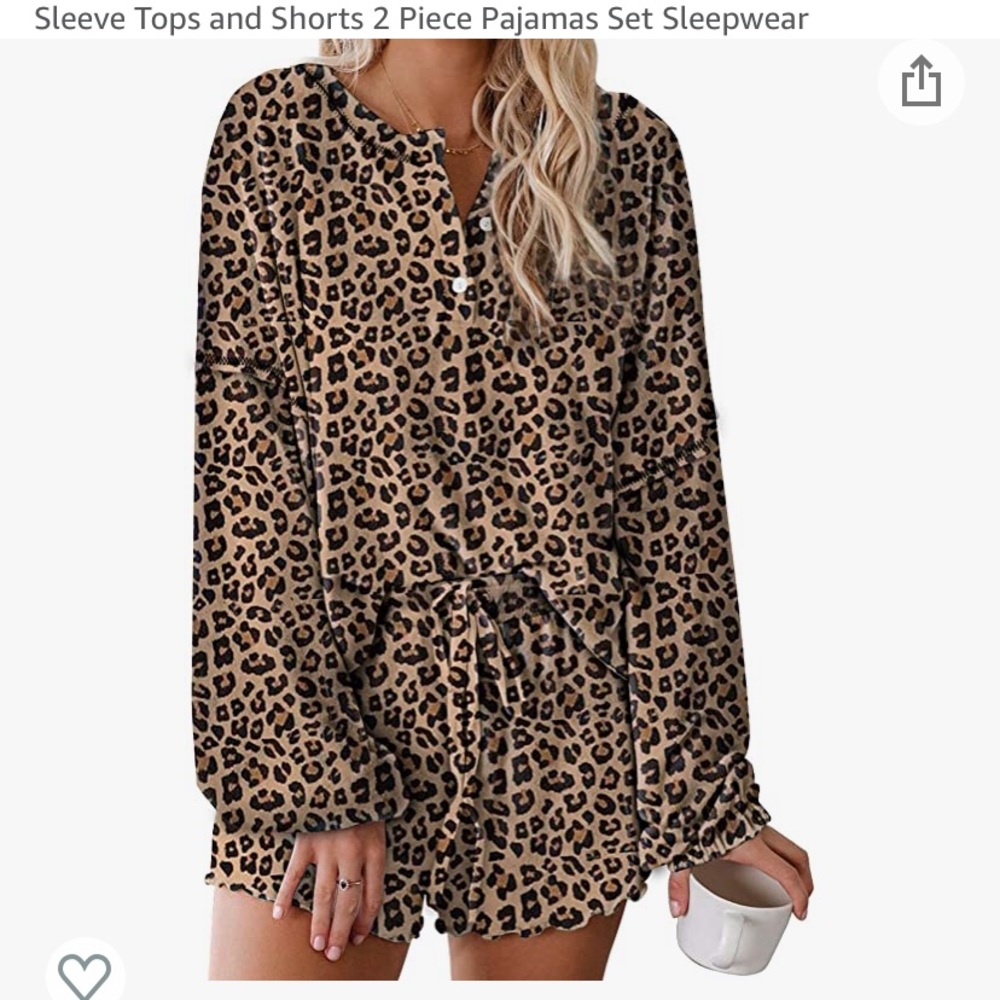 Leopard pajama set